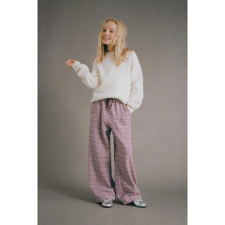 БРЮКИ WIDE LEG С УЗОРОМ «ГУСИНАЯ ЛАПКА»