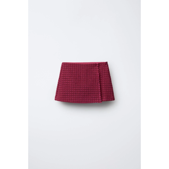 ЮБКА-ШОРТЫ С НЕОБРАБОТАННЫМ КРАЕМ