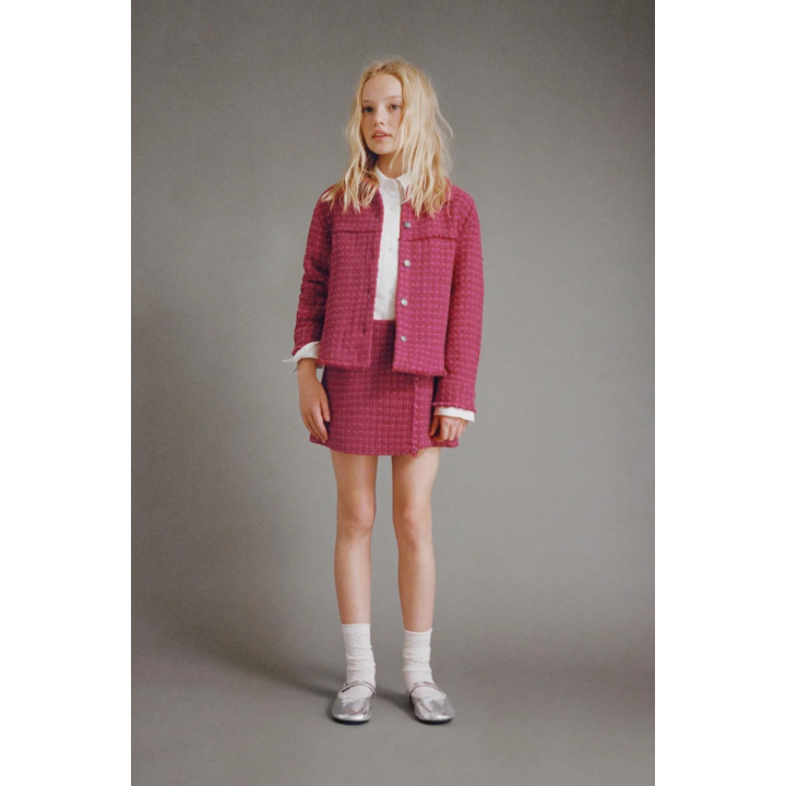 ЮБКА-ШОРТЫ С НЕОБРАБОТАННЫМ КРАЕМ