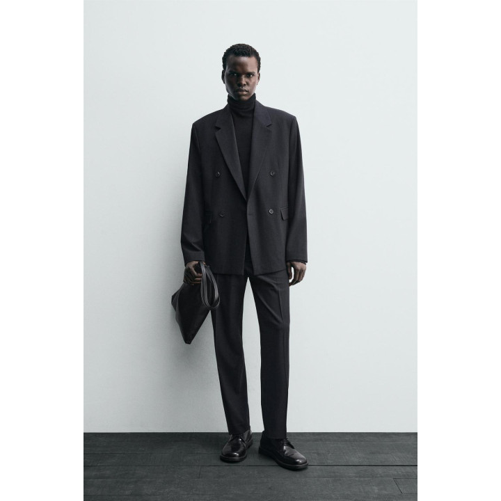 КОСТЮМНЫЕ БРЮКИ В ТОНКУЮ ПОЛОСКУ