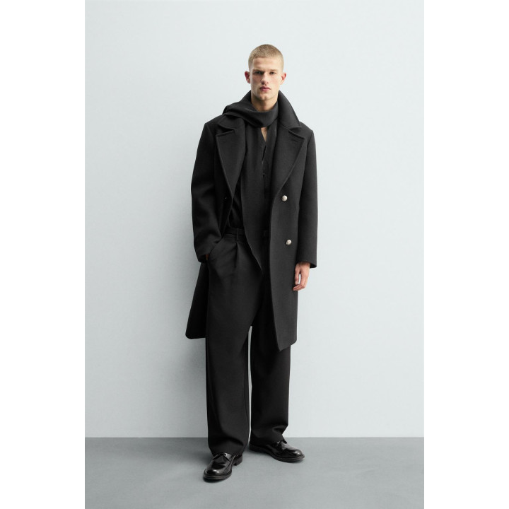 ДВУБОРТНОЕ ПАЛЬТО ИЗ ШЕРСТИ