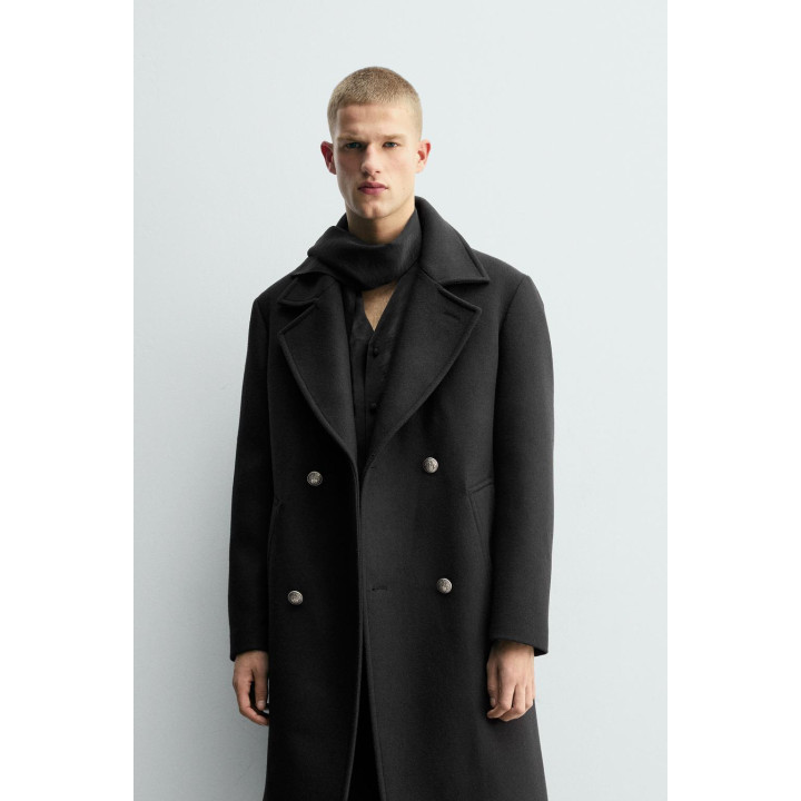 ДВУБОРТНОЕ ПАЛЬТО ИЗ ШЕРСТИ