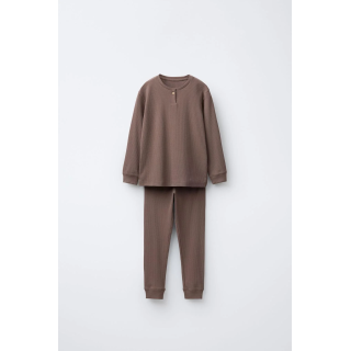 2-6 ЛЕТ/ОДНОТОННАЯ ПИЖАМА В РУБЧИК