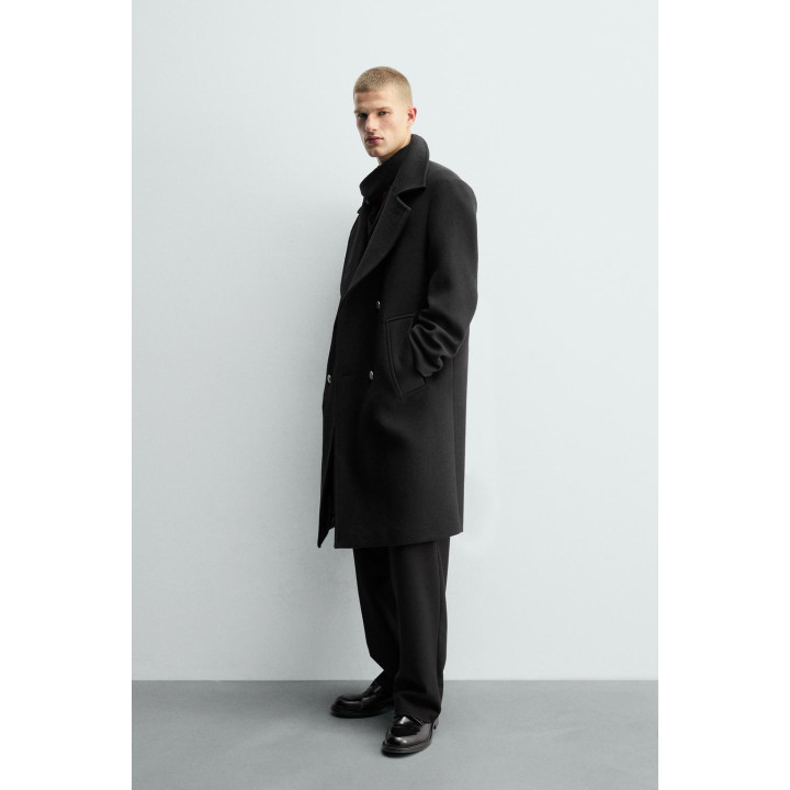 ДВУБОРТНОЕ ПАЛЬТО ИЗ ШЕРСТИ