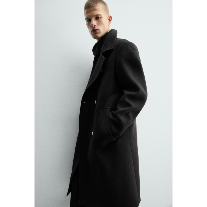 ДВУБОРТНОЕ ПАЛЬТО ИЗ ШЕРСТИ