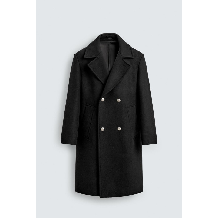 ДВУБОРТНОЕ ПАЛЬТО ИЗ ШЕРСТИ