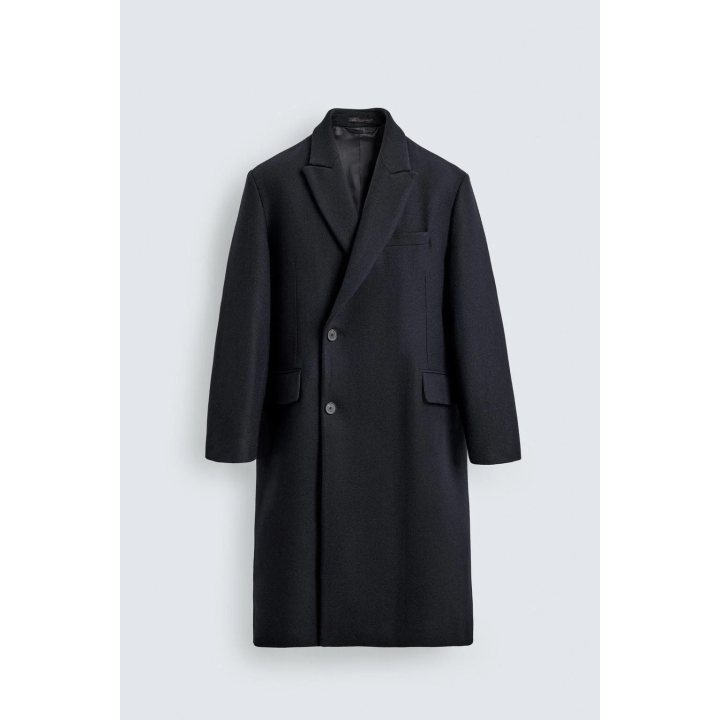 Пальто из структурной шерсти