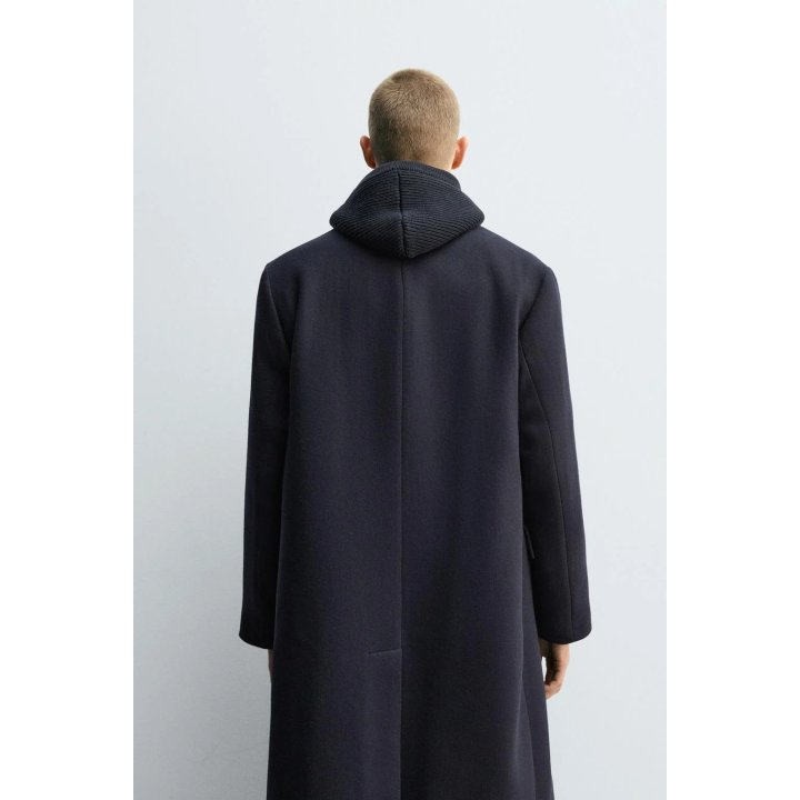 Пальто из структурной шерсти