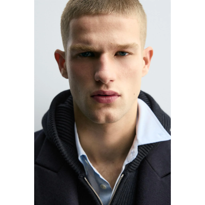 Пальто из структурной шерсти