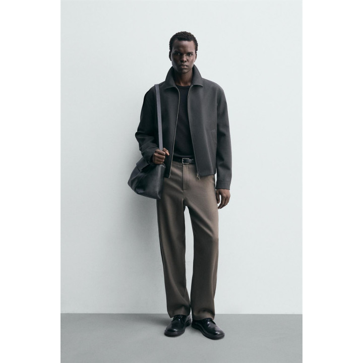 100% шерстяные брюки прямого кроя