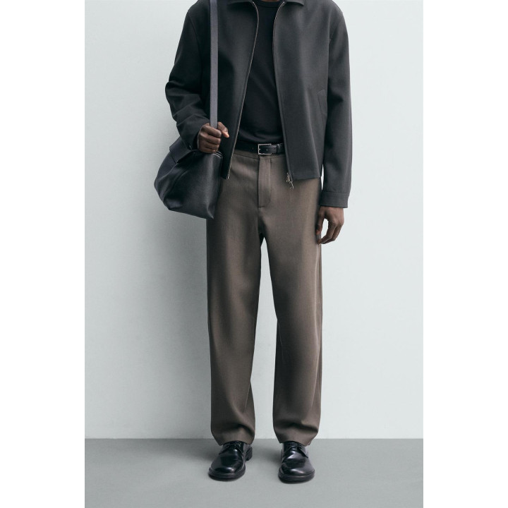 100% шерстяные брюки прямого кроя