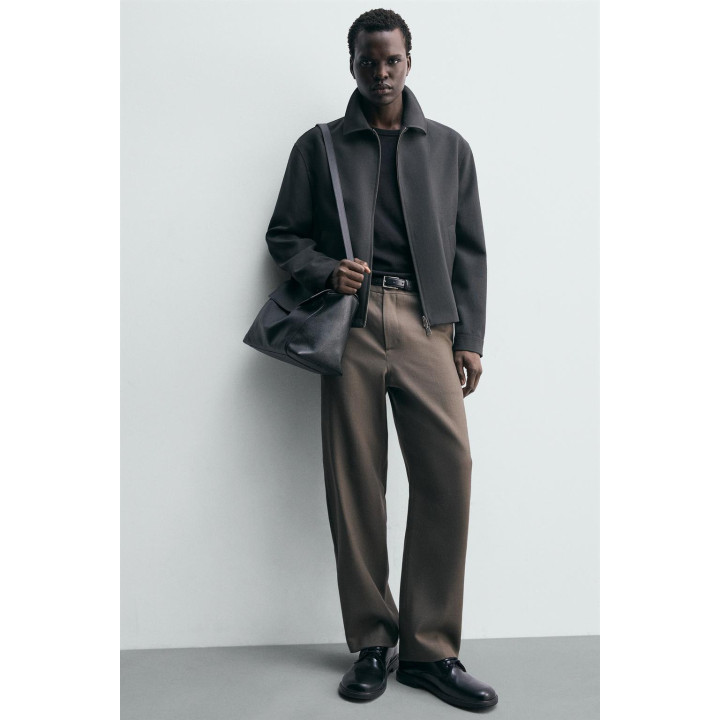 100% шерстяные брюки прямого кроя