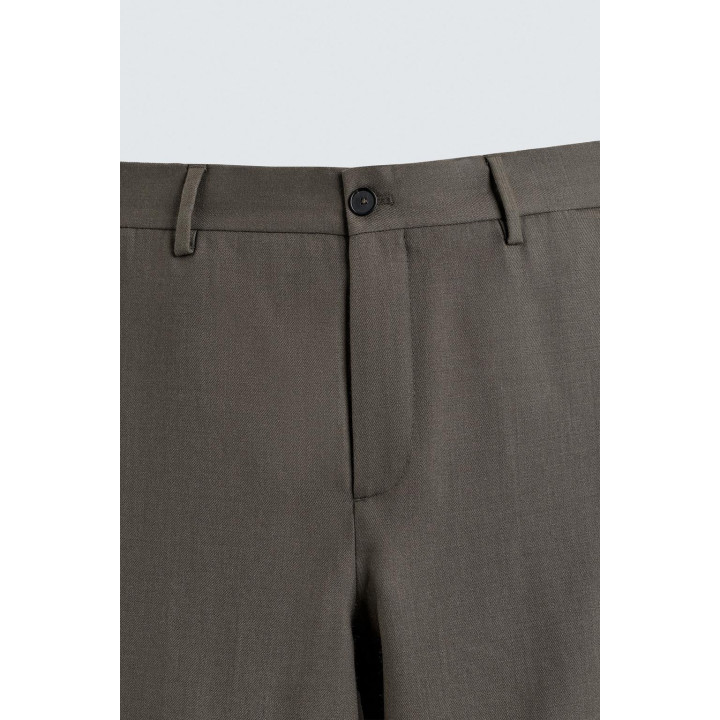 100% шерстяные брюки прямого кроя