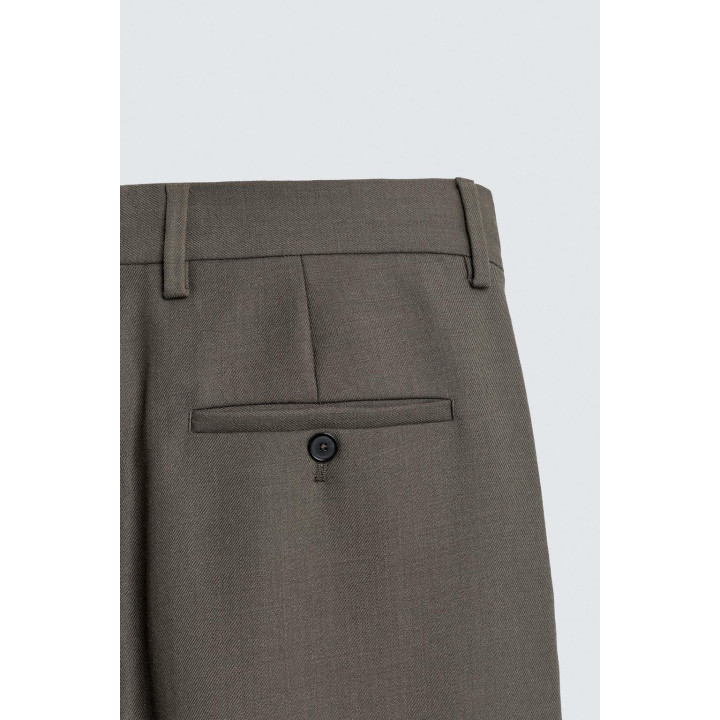 100% шерстяные брюки прямого кроя