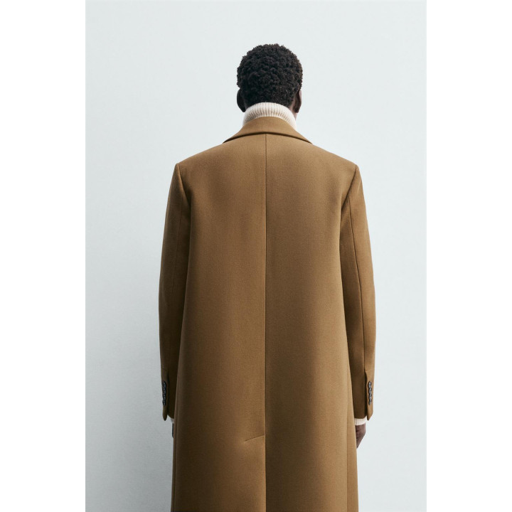 ПАЛЬТО ИЗ РЕЛЬЕФНОЙ СМЕСОВОЙ ШЕРСТИ