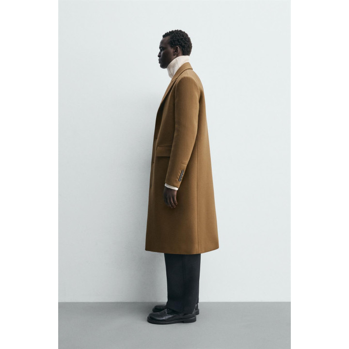 ПАЛЬТО ИЗ РЕЛЬЕФНОЙ СМЕСОВОЙ ШЕРСТИ