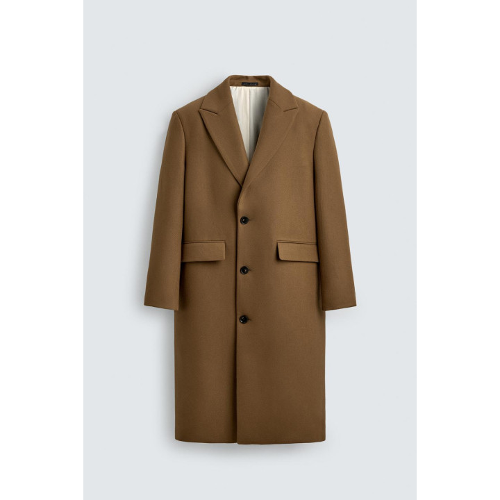 ПАЛЬТО ИЗ РЕЛЬЕФНОЙ СМЕСОВОЙ ШЕРСТИ