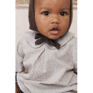 Рубашка с воротником питер пэн в полоску лимитированной коллекции