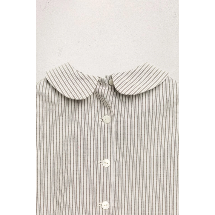 Рубашка с воротником питер пэн в полоску лимитированной коллекции