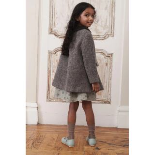 Пальто с бархатным воротником питер пэн с шерстью - limited edition