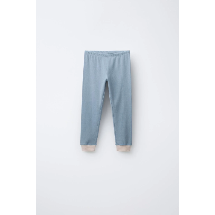 2-6 ЛЕТ/ПИЖАМА В РУБЧИК С КОНТРАСТНОЙ ОТДЕЛКОЙ