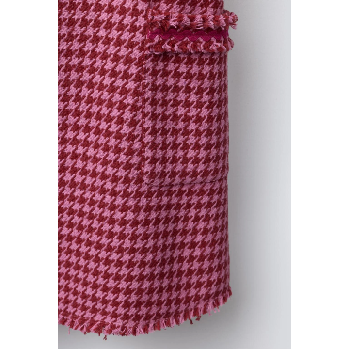 САРАФАН С РЕЛЬЕФНЫМ УЗОРОМ И БАХРОМОЙ