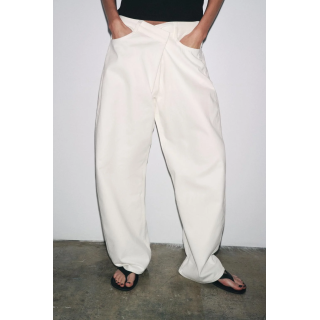 ХЛОПКОВЫЕ БРЮКИ СО СКЛАДКАМИ — ZW COLLECTION