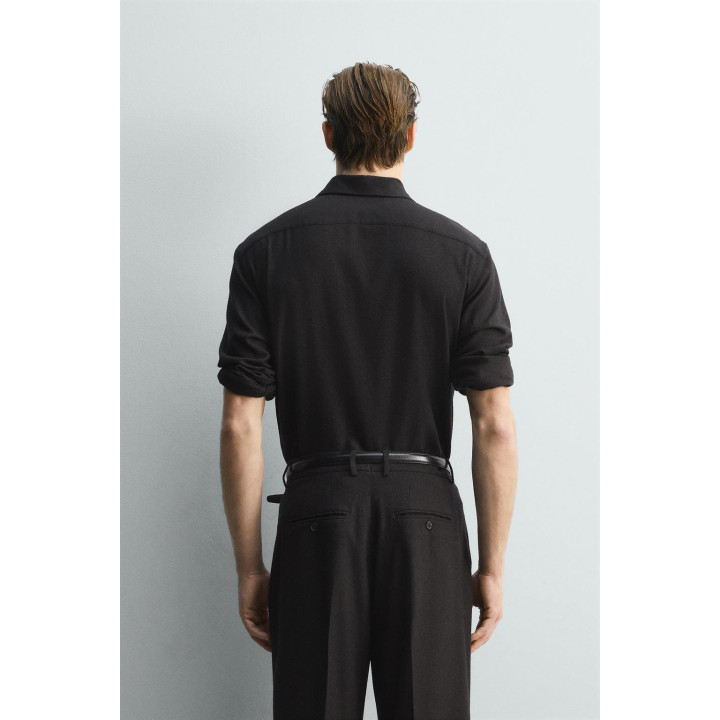 РУБАШКА СТРУЯЩЕГОСЯ ПОКРОЯ ИЗ СМЕСОВОЙ ШЕРСТИ LIMITED EDITION