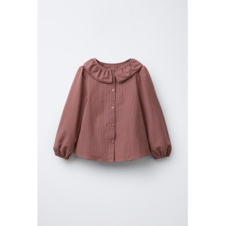 РУБАШКА В КЛЕТКУ ВИШИ С ДВОЙНЫМ ВОРОТНИКОМ