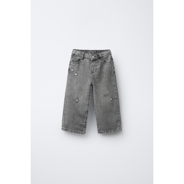 ДЖИНСЫ WIDE LEG СО ЗВЕЗДАМИ