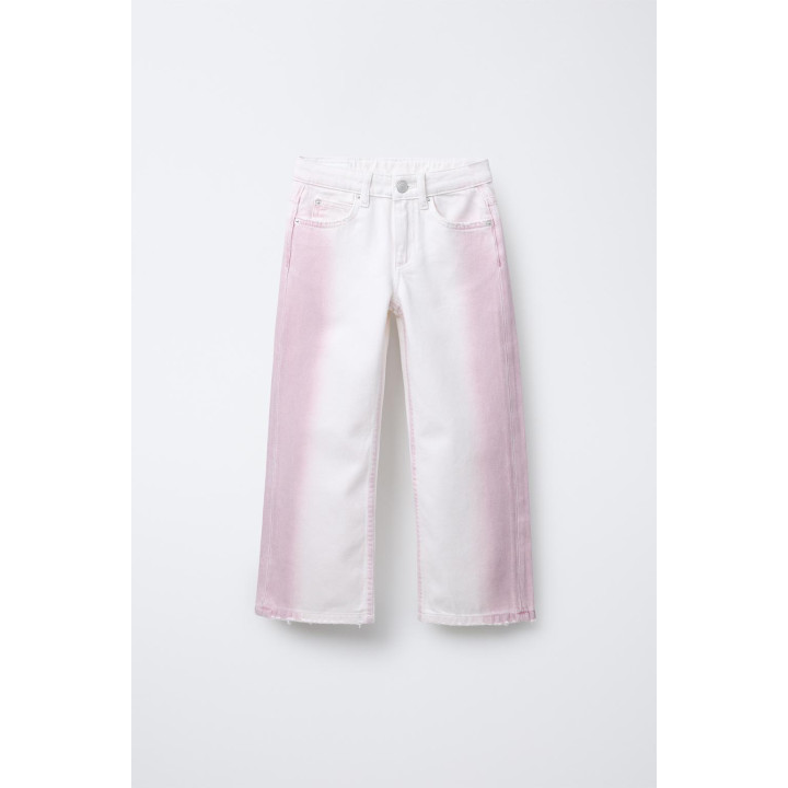 ДЖИНСЫ WIDE LEG С ПРИНТОМ ТАЙ-ДАЙ