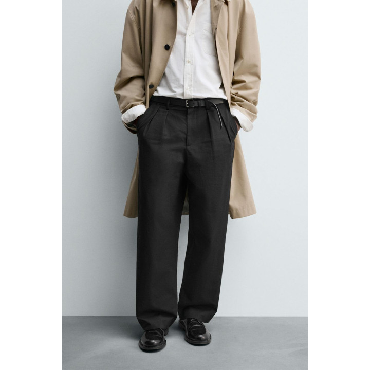 БРЮКИ WIDE FIT СО СКЛАДКАМИ