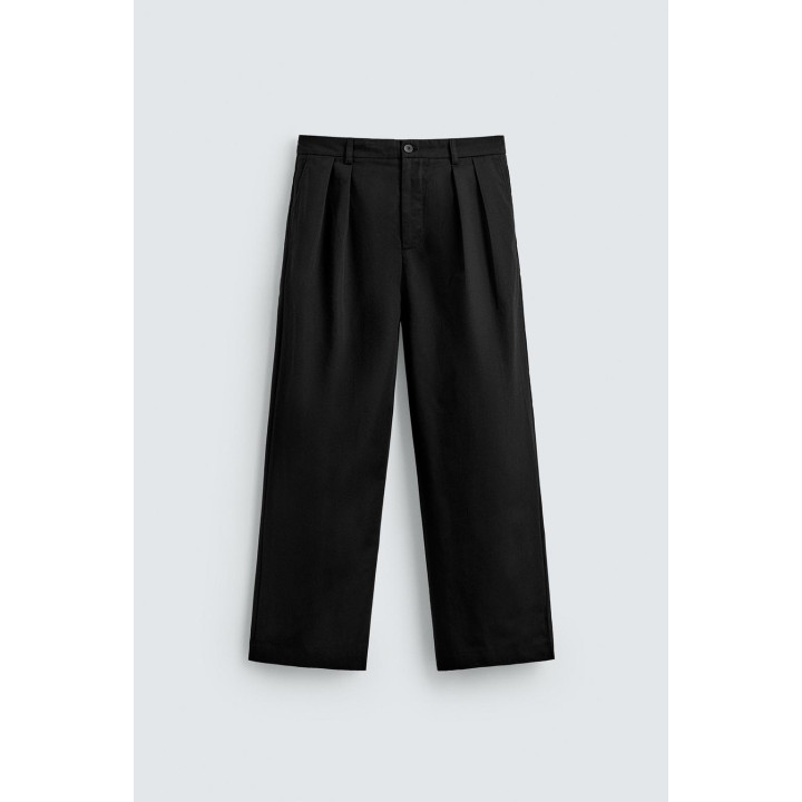 БРЮКИ WIDE FIT СО СКЛАДКАМИ