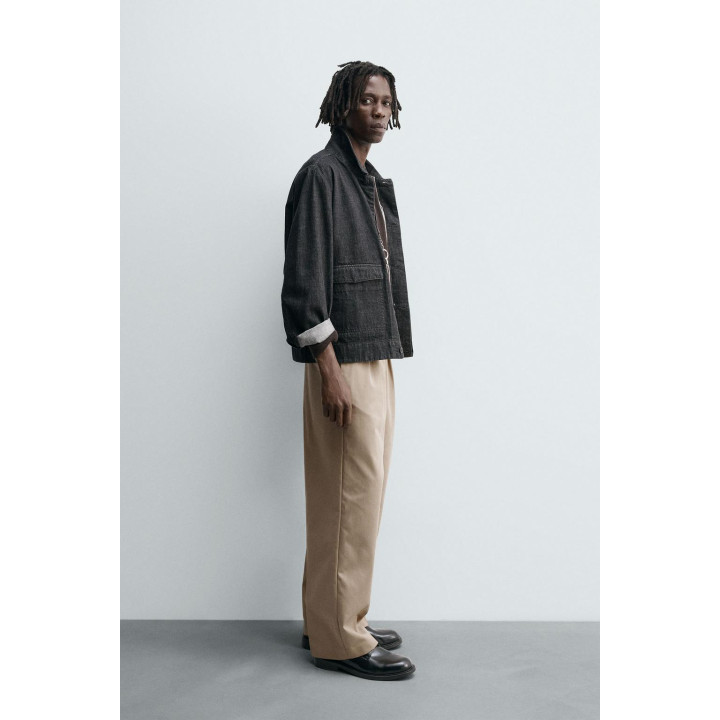 Брюки свободного кроя с рюшами