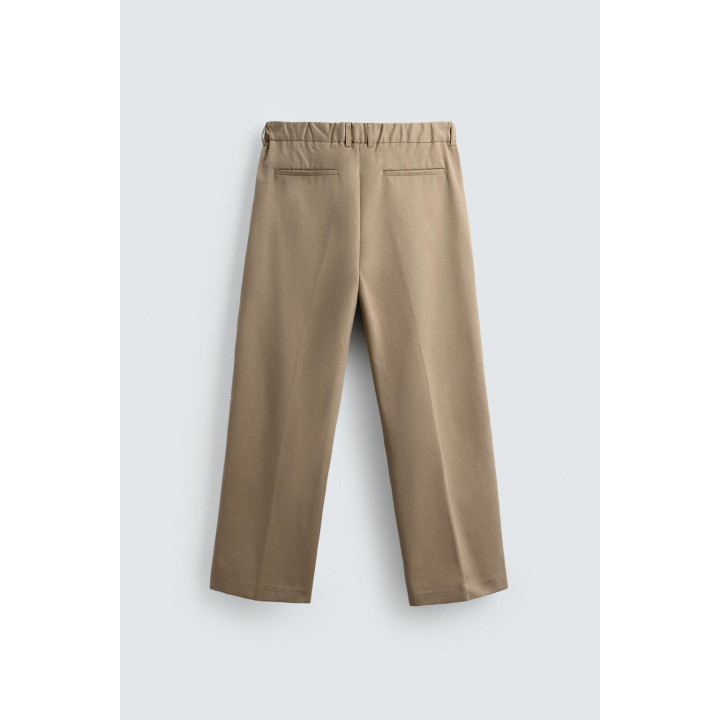 Брюки свободного кроя с рюшами