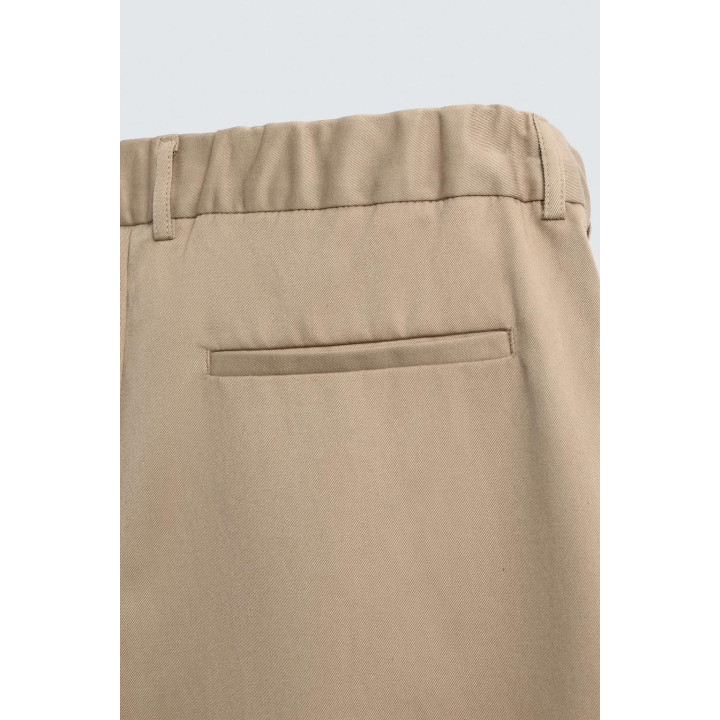 Брюки свободного кроя с рюшами