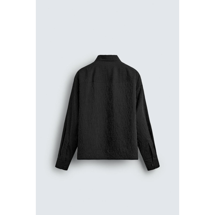 РУБАШКА СТРУЯЩЕГОСЯ ПОКРОЯ В ПОЛОСКУ