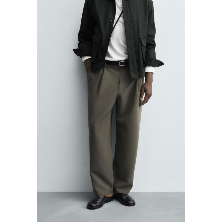 БРЮКИ RELAXED FIT СО СКЛАДКАМИ