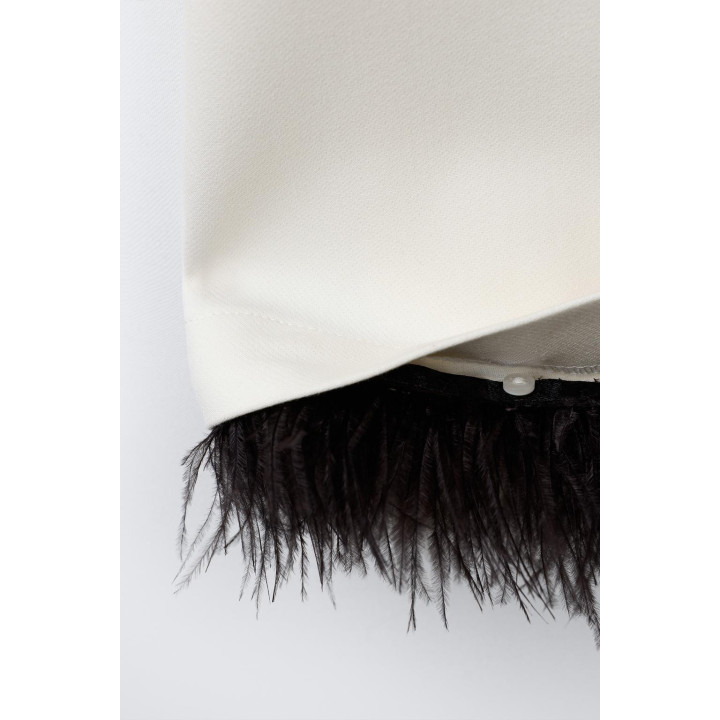 ПЛАТЬЕ СО СЪЕМНЫМИ ПЕРЬЯМИ