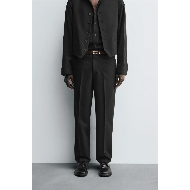 КОСТЮМНЫЕ БРЮКИ ИЗ РЕЛЬЕФНОЙ ТКАНИ