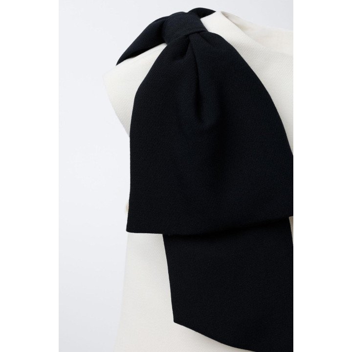 ТОП С КОНТРАСТНЫМ БАНТОМ