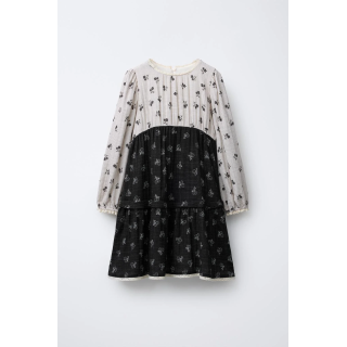 ПЛАТЬЕ В КЛЕТКУ И ЦВЕТОК