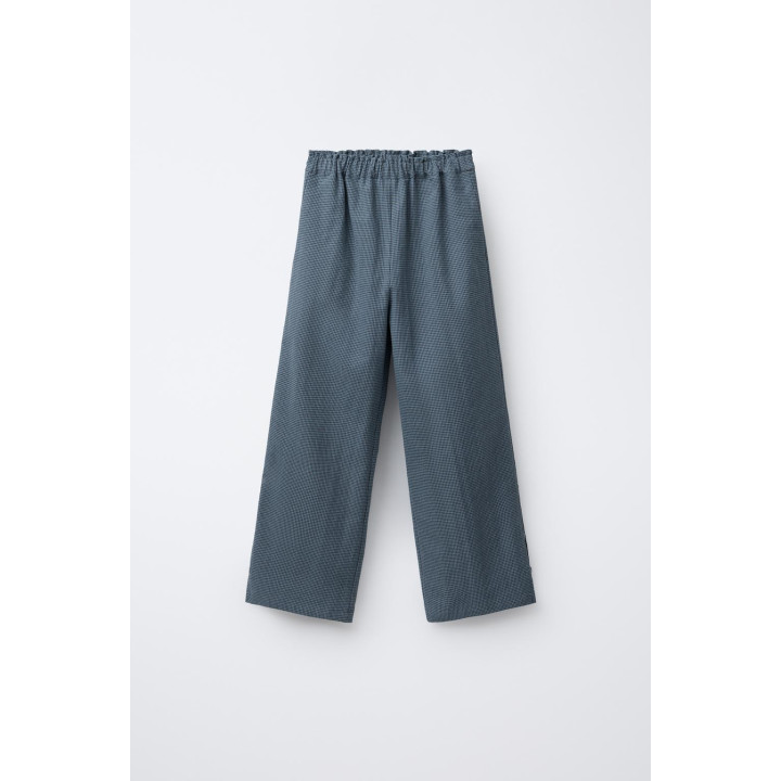 БРЮКИ В КЛЕТКУ ВИШИ С РАЗРЕЗАМИ