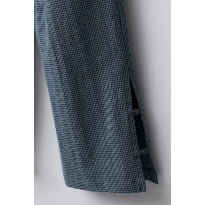 БРЮКИ В КЛЕТКУ ВИШИ С РАЗРЕЗАМИ