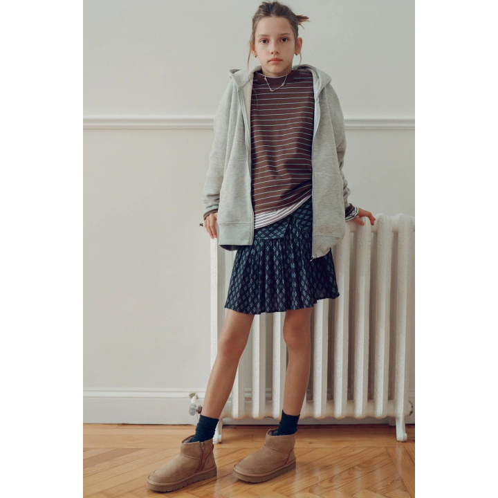 ЮБКА-ШОРТЫ С ЦВЕТОЧНЫМ ПРИНТОМ И БЛЕСКОМ