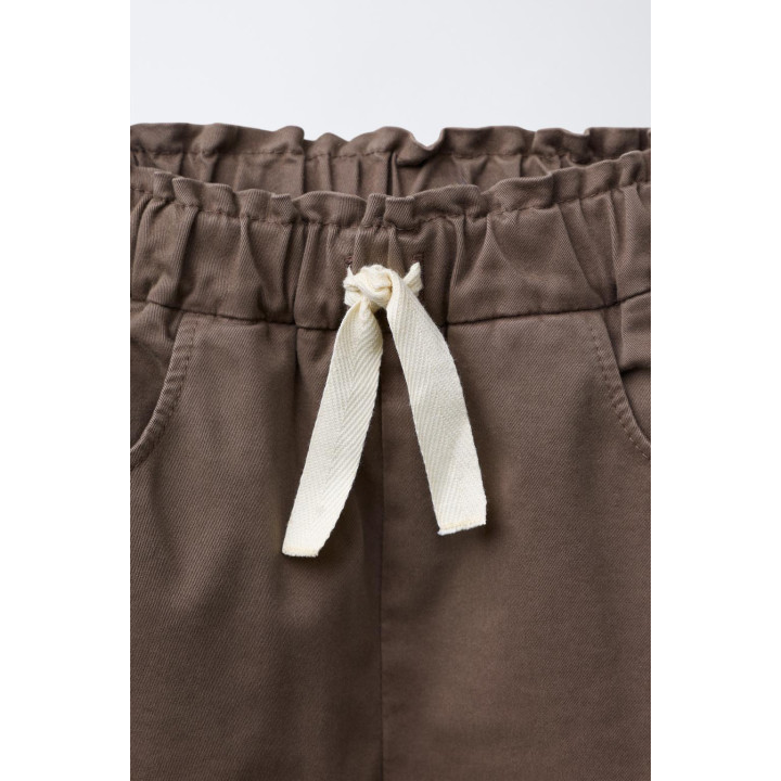 БРЮКИ БЭГГИ С ВОЛАНАМИ