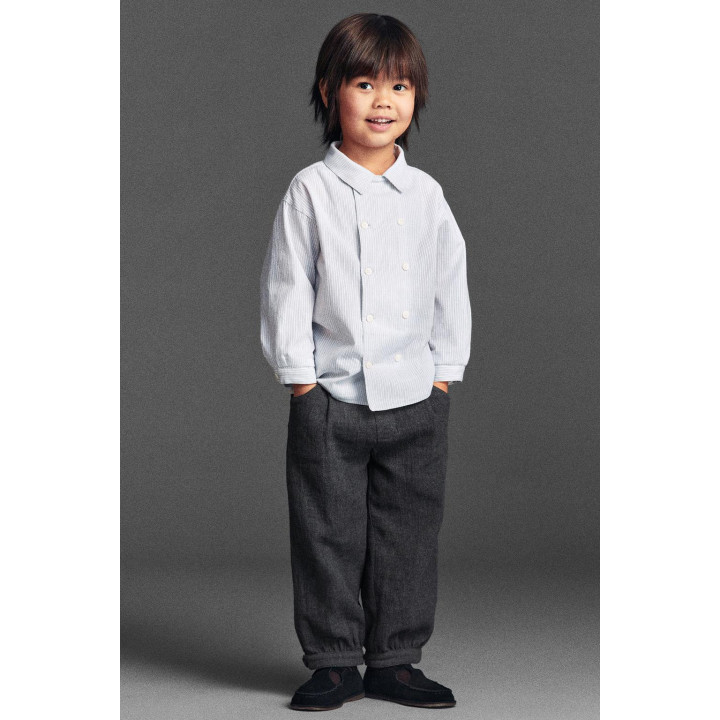 Текстурированные брюки с защипами