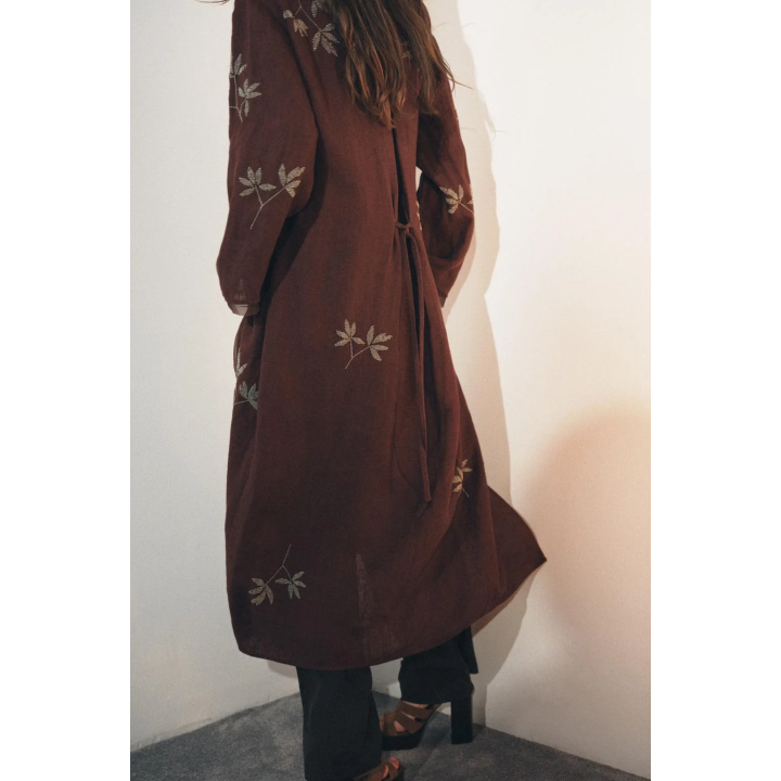 КИМОНО ИЗ ЛЬНА С ВЫШИВКОЙ — ZW COLLECTION