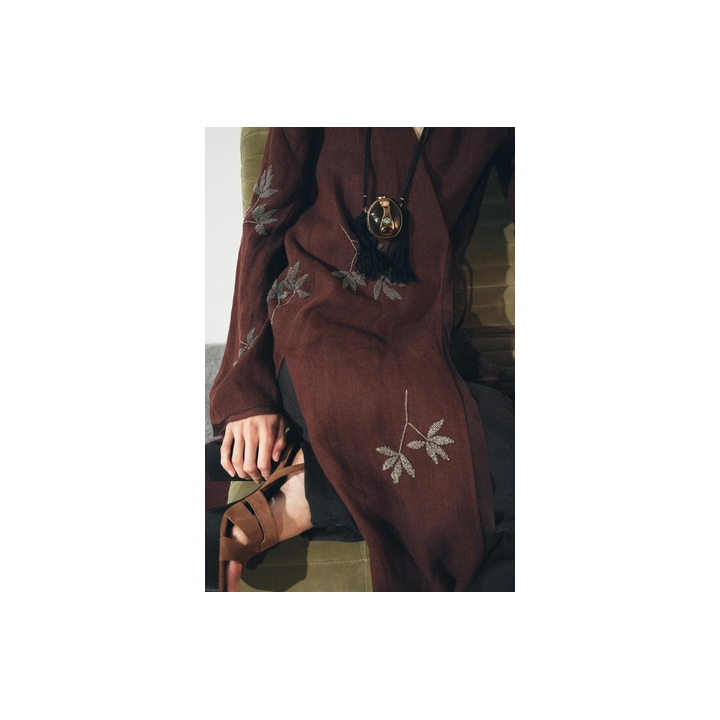 КИМОНО ИЗ ЛЬНА С ВЫШИВКОЙ — ZW COLLECTION