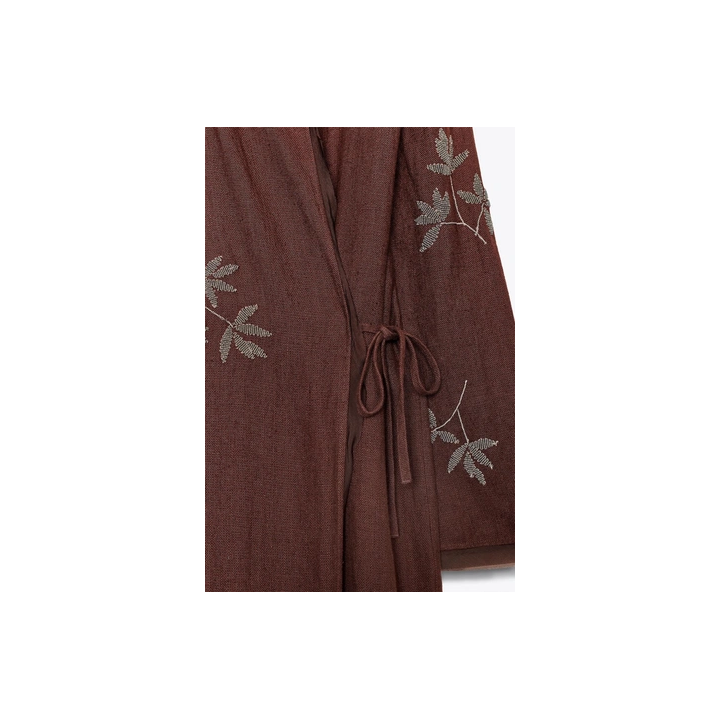 КИМОНО ИЗ ЛЬНА С ВЫШИВКОЙ — ZW COLLECTION